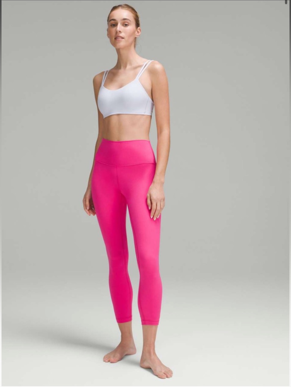 Lululemon Align Ribbed High-Rise Pant 25" Sonic Pink | size 4 - Picture 7 of 10